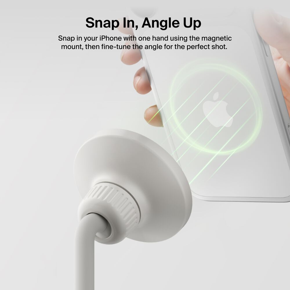 Creator Kit: Tripod, Magnetic Phone Mount & Wireless Mics, Sand, hi-res