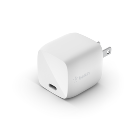 Chargeur mural USB-C GaN 30 W + câble USB-C, Blanc, hi-res