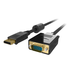 DisplayPort to VGA Cable, M/M, 1080P, Black, hi-res