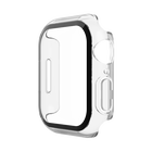 TemperedCurve 2-in-1 Treated Screen Protector + Bumper for Apple Watch Series 8/7, Clear, hi-res