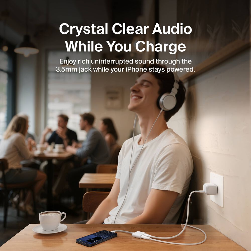 3.5 mm Audio + Charge RockStar, White, hi-res
