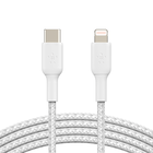 Câble à gaine tressée USB-C vers Lightning BOOST↑CHARGE™ (1 m, blanc), Blanc, hi-res
