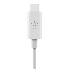 USB-C™ 커넥터 포함 RockStar™ 3.5mm 오디오 케이블, 하얀색, hi-res