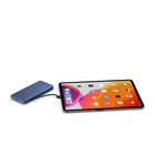 10K USB-C Power Bank with Integrated Cables, Blue, hi-res