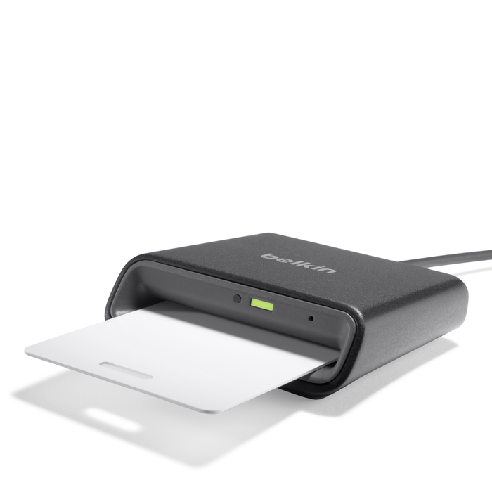 USB Smart Card / CAC Reader, Black, hi-res