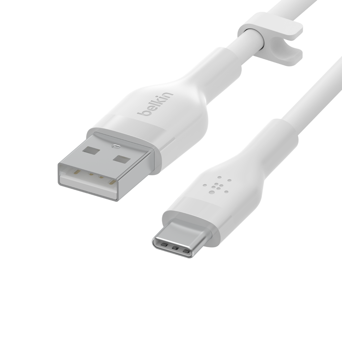 USB-C to USB-A Cable, White, hi-res