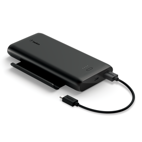 Power Bank 10K + Stand Play Series, Black, hi-res