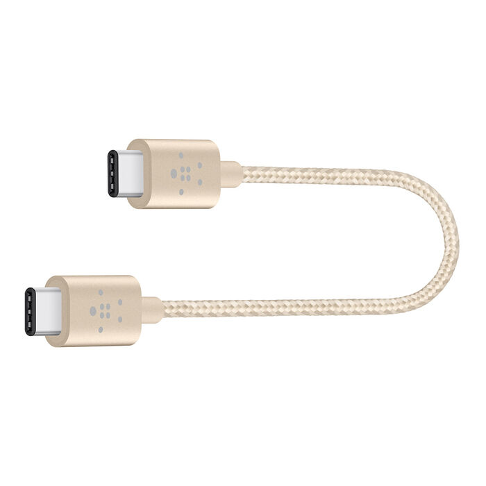 MIXIT↑™ Metallic USB-C™ to USB-C Charge Cable (USB Type-C™), Gold, hi-res