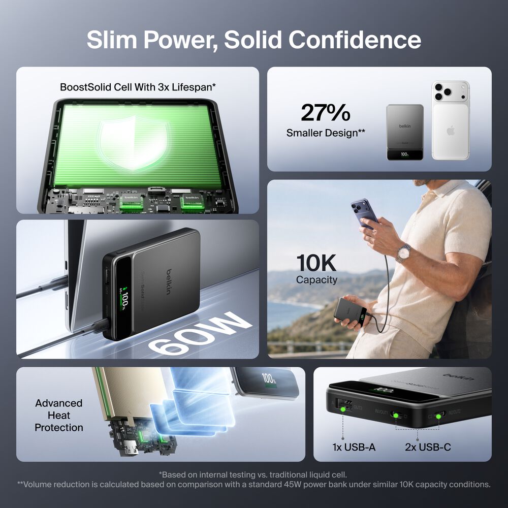 Power Bank 10K with BoostSolid Cell, Black, hi-res