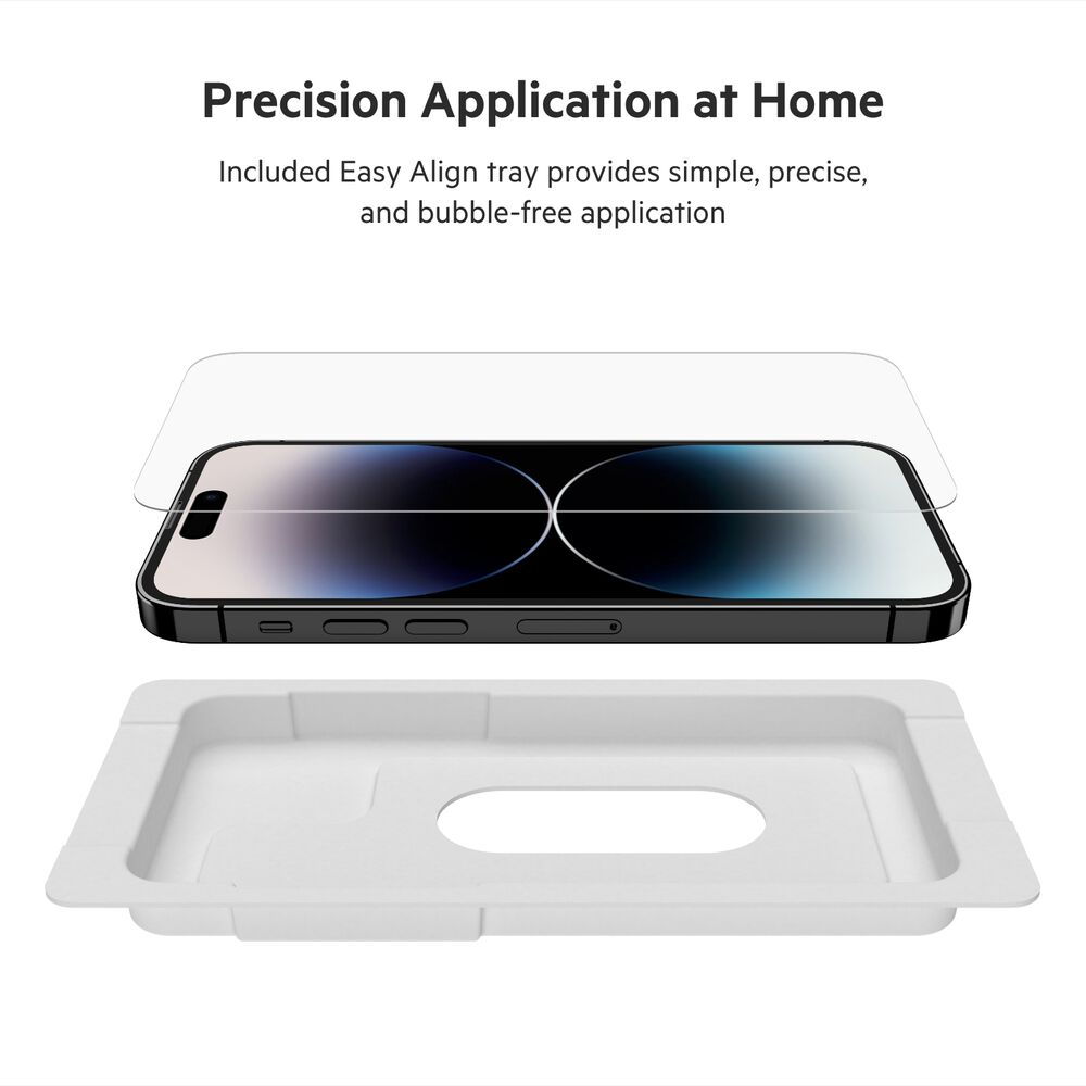 TemperedGlass Treated Screen Protector for iPhone 14 Pro, , hi-res
