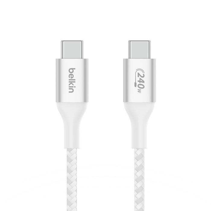 USB-C® 转 USB-C 充电线 240W, 白色的, hi-res
