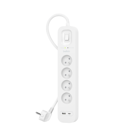 Belkin multiprise parafoudre - 6 prises - 1 port USB-C + 1 port USB-A - Multiprise  Belkin sur