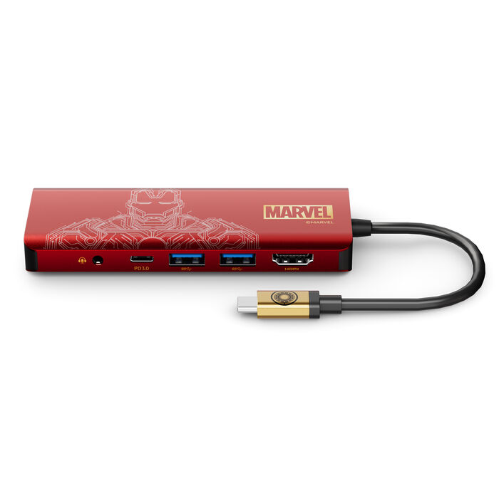 USB-C® 7 合 1 高速多媒體集線器 (100W) (Marvel 系列), , hi-res