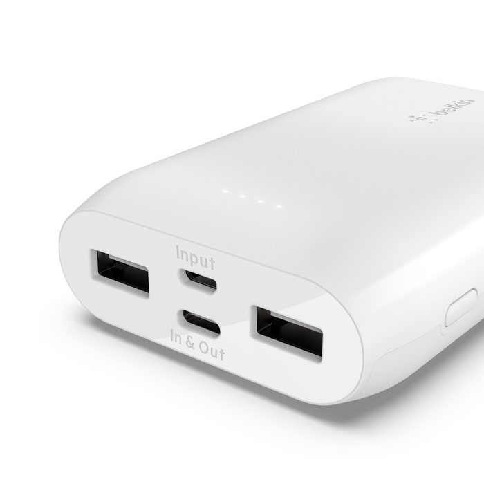 Power Bank 10K (Multi-port), White, hi-res