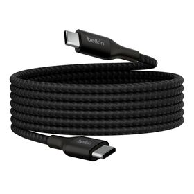 BEL BRAIDED USB-C TO C 240W CABLE 2M BLK — Belkin