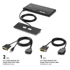 2-Port Single Head DVI Modular Secure KVM Switch PP4.0 W/ Remote, Black, hi-res