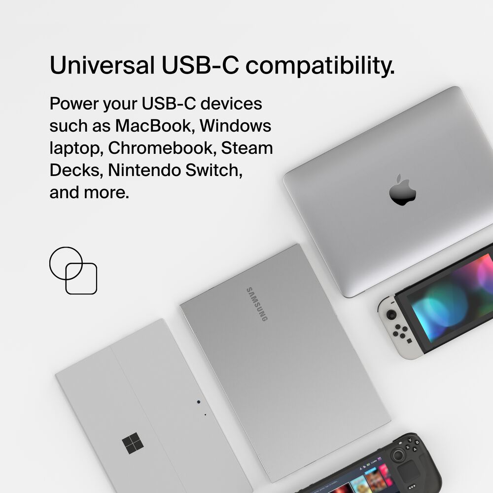 USB-C Core GaN Power Adapter 100W, , hi-res