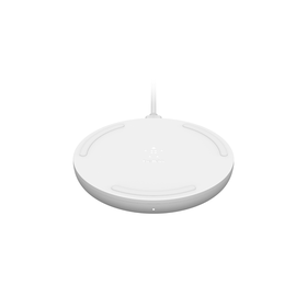 15W Wireless Charging Pad + 24W Wall Charger, White, hi-res