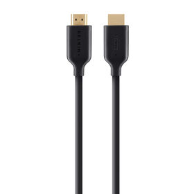 具有以太网 4K/超高清兼容的高速 HDMI 电缆, 黑色, hi-res