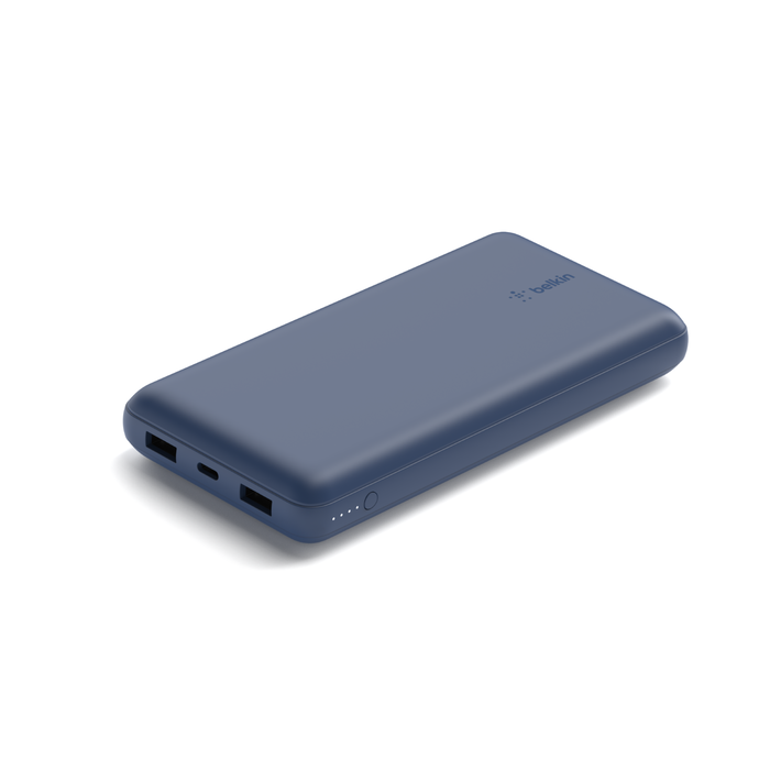 Batería externa de 20 000 mAh, Azul, hi-res