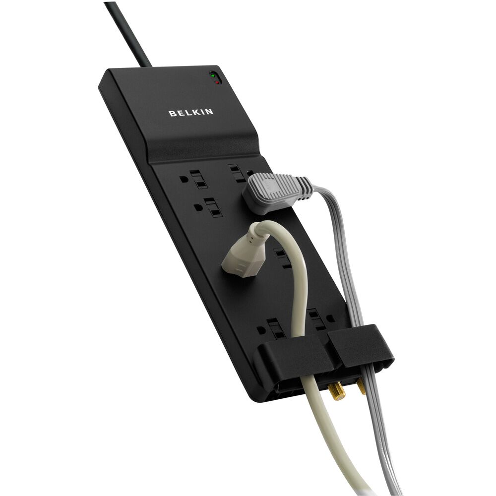 8 Outlet Home/Office Surge Protector with coxial protection, , hi-res