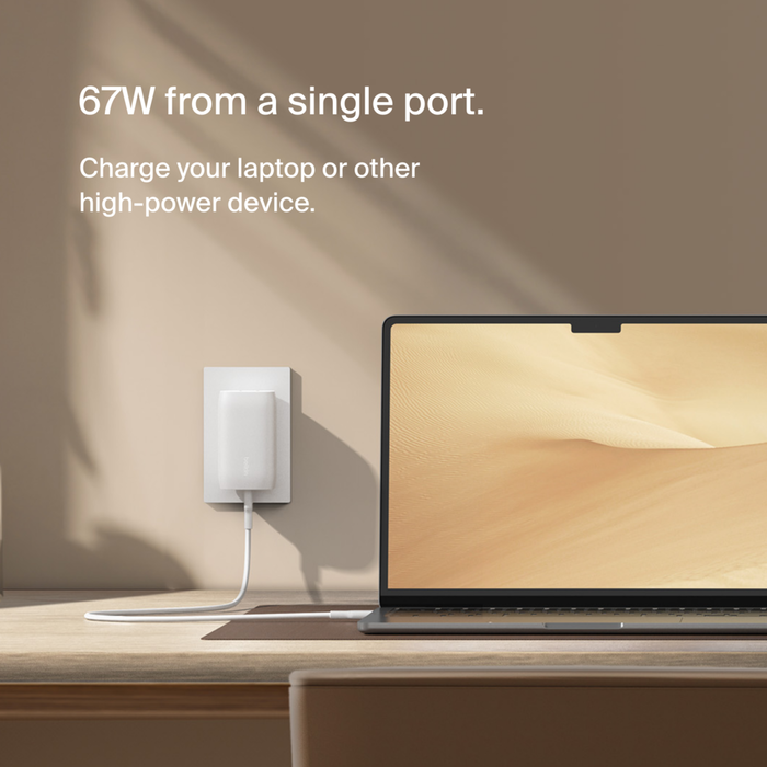 3 Port USB-C® Wall Charger with PPS 67W, , hi-res