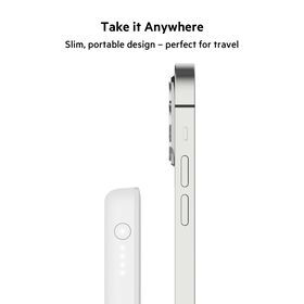 Magnetic Wireless Power Bank 2.5K, White, hi-res