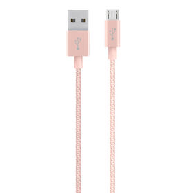 Metallic Micro-USB to USB Cable, Rose Gold, hi-res
