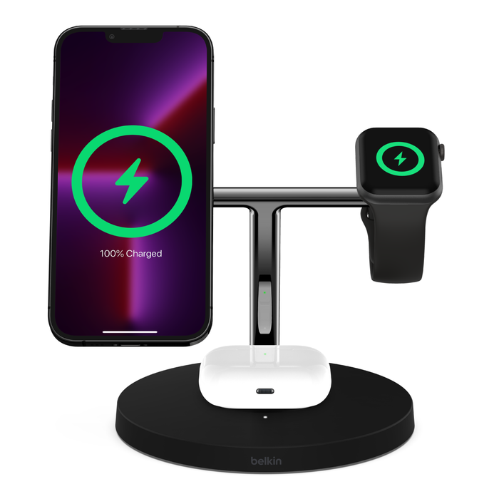 Geloofsbelijdenis scheuren Pasen 3-in-1 Wireless Charger with Official MagSafe Charging 15W for iPhone 14 |  Belkin | Belkin: US