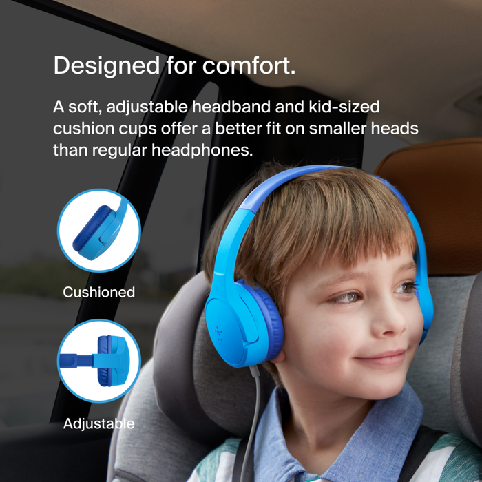 SoundForm Mini Wired On Ear Headphones for Kids Belkin US