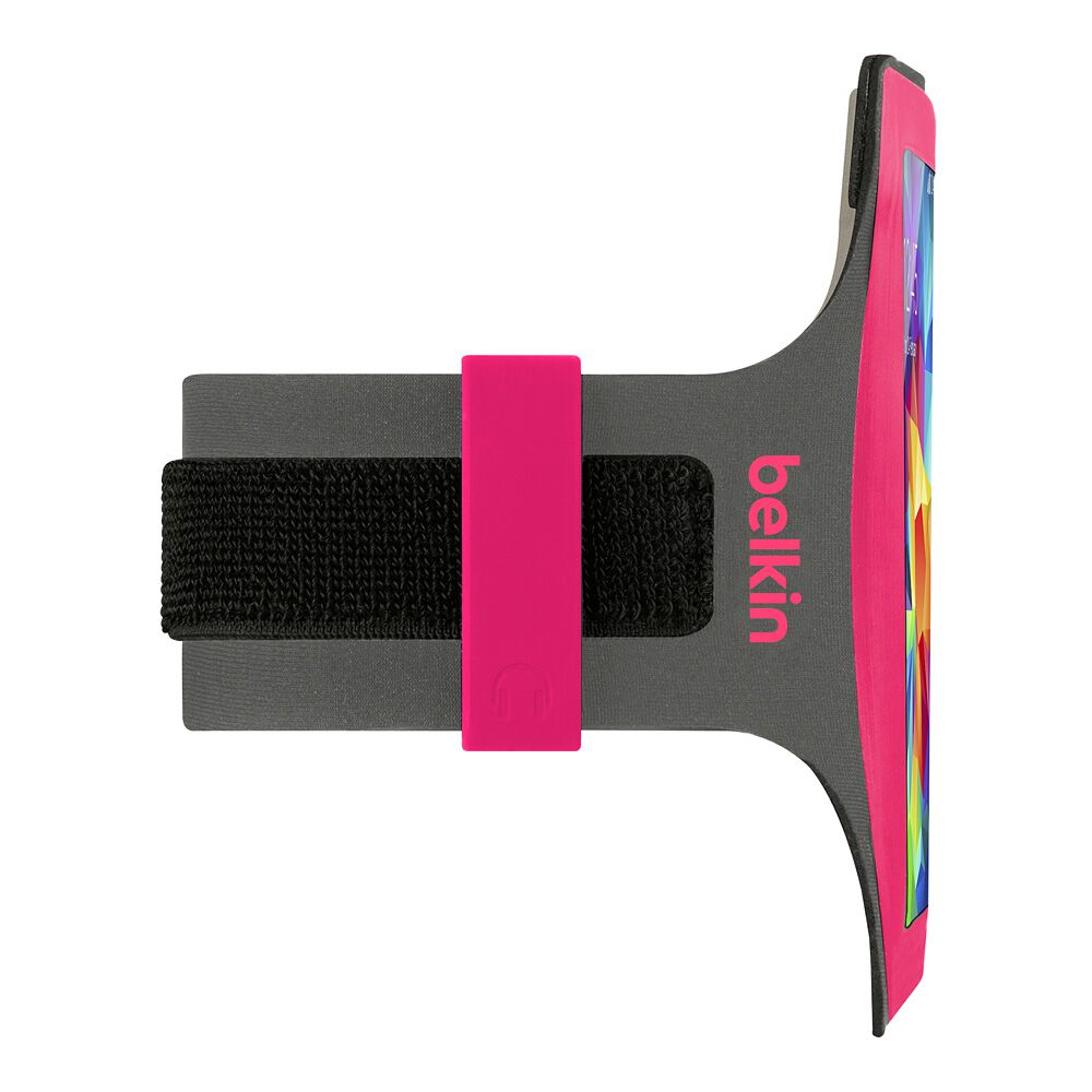Slim-Fit Galaxy S5 Armband, Fuchsia, hi-res