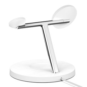Caricabatteria wireless 3 in 1 con MagSafe, 15 W, Bianco, hi-res