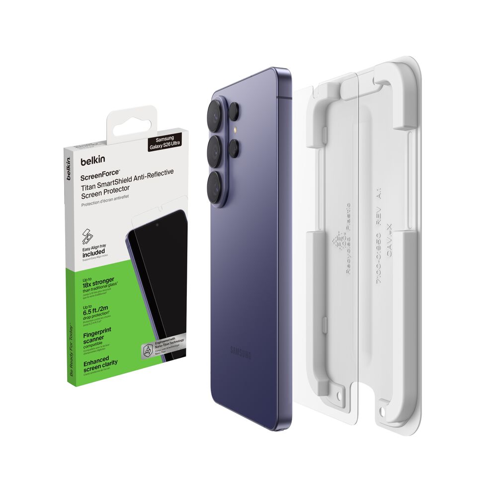 Titan SmartShield reflectiewerende screenprotector voor Samsung Galaxy S26 Ultra