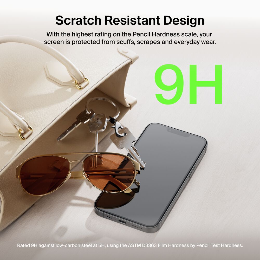 TemperedGlass Treated Screen Protector for iPhone 17e / iPhone 16e / iPhone 14 / iPhone 13 / iPhone 13 Pro, , hi-res