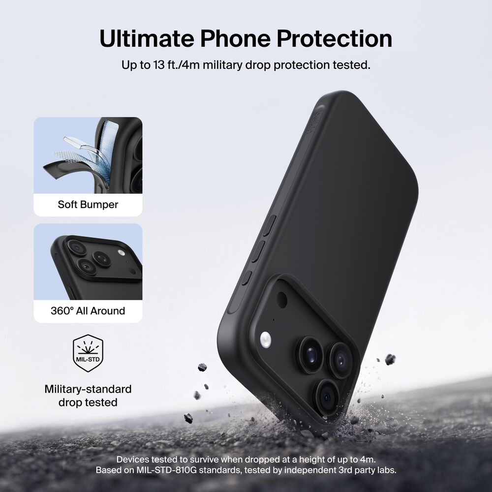 Protect Series Case for iPhone 18 Pro / iPhone 17 Pro, Black, hi-res