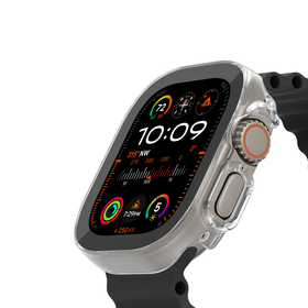 Apple Watch Ultra/Ultra 2 2-in-1 体型スクリーンプロテクター+ケース TemperedCurve, クリア, hi-res