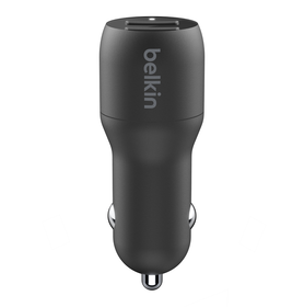 Dual USB-A Car Charger 24W + USB-A to Micro-USB Cable, Schwarz, hi-res
