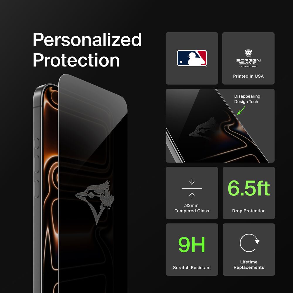 Toronto Blue Jays Custom Glass Screen Protector, , hi-res