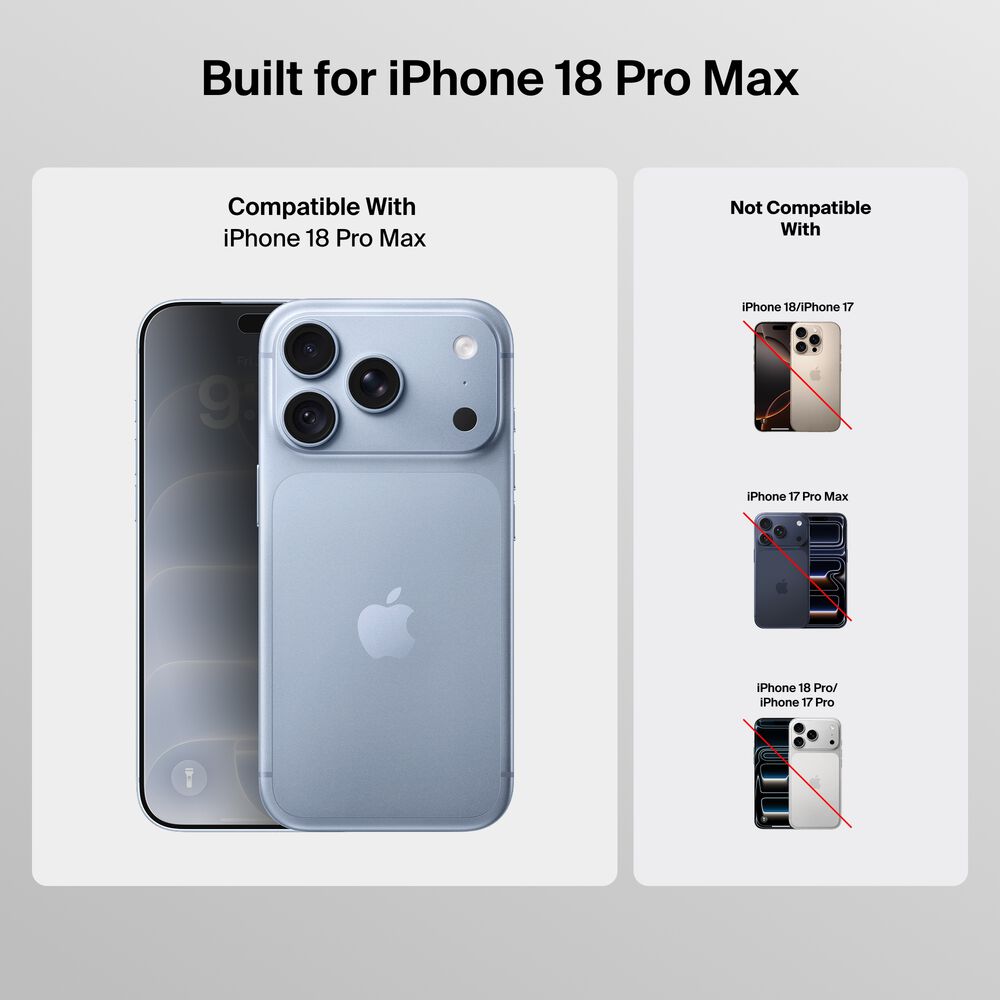 2-Way Privacy Screen Protector for iPhone 18 Pro Max, , hi-res