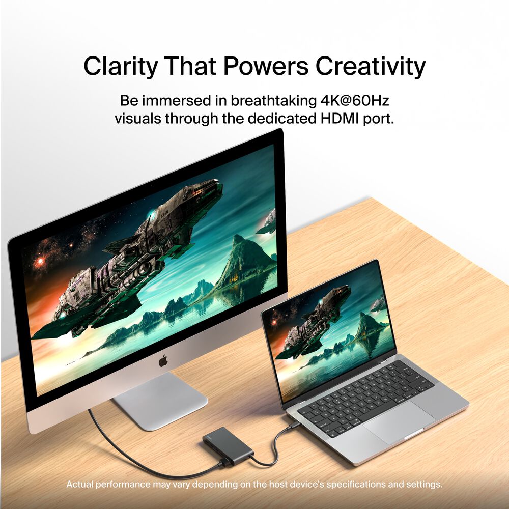 5-Port USB-C Hub with 4K HDMI, Black, hi-res