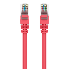 Cat6 Snagless Patch Cable, 12 Feet  Red, Red, hi-res