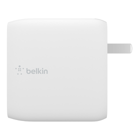 BOOST↑CHARGE™ 63 瓦双 USB-C 口 PD GaN 壁式充电器, 白色的, hi-res