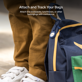 Secure Holder with Strap for AirTag, Blue, hi-res