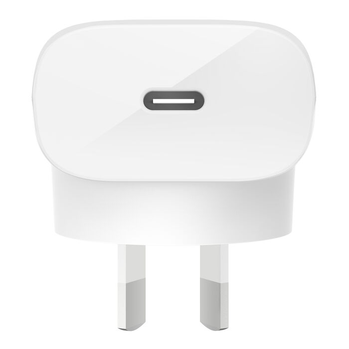 18W or 20W USB-C PD Wall Charger, White, hi-res