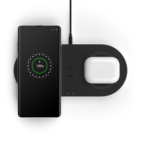 Dual Wireless Charging Pads (Certified Refurbished), Black, hi-res