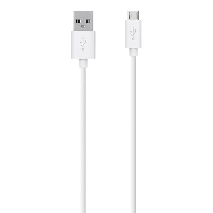 Micro USB ChargeSync Cable, White, hi-res