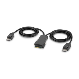 Modular DP Dual-Head Console Cable 6 ft., Noir, hi-res