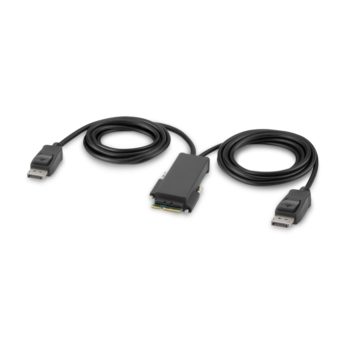 Modular DP Dual-Head Console Cable 6 ft., Noir, hi-res