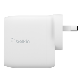 Dual USB-A Wall Charger 24W + Lightning to USB-A Cable, White, hi-res