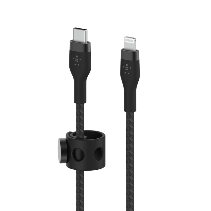 USB-C&reg;-kabel met Lightning-connector, Zwart, hi-res